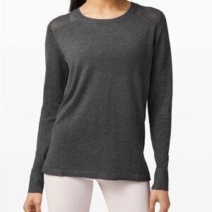 lululemon back to balance  Women's Crewneck Sweater Grey Sage size 10
